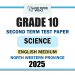 North Western Province 2025 Grade 10 Science 2nd Term Test Paper | English Medium