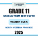 2025 Grade 11 Western Music 2nd Term Test Paper | North Western Province