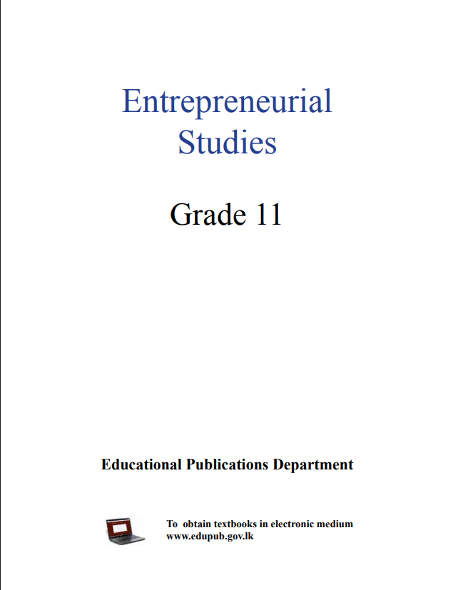 Official Grade 11 Entrepreneurship Studies Textbook in English Medium PDF