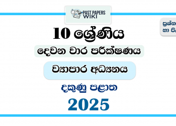 2025 Grade 10 Business Studies 2nd Term Test Paper | Southern Province
