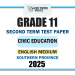 Southern Province 2025 Grade 11 Civic Education 2nd Term Test Paper | English Medium
