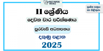 2025 Grade 11 Civic Education 2nd Term Test Paper | Southern Province