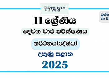 2025 Grade 11 Dancing 2nd Term Test Paper | Southern Province
