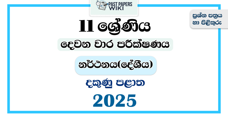 2025 Grade 11 Dancing 2nd Term Test Paper | Southern Province