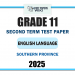 Southern Province 2025 Grade 11 English Language 2nd Term Test Paper