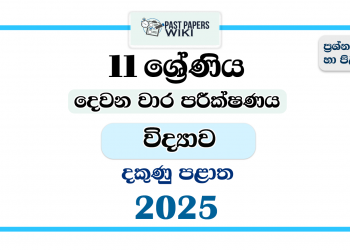 Southern Province 2025 Grade 11 Science 2nd Term Test Paper