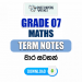 Grade 07 Maths Term Notes | වාර සටහන්