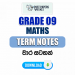 Grade 09 Maths Term Notes | වාර සටහන්