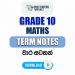 Grade 10 Maths Term Notes | වාර සටහන්