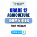 Grade 12 Agriculture Term Notes | වාර සටහන්