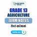 Grade 13 Agriculture Term Notes | වාර සටහන්