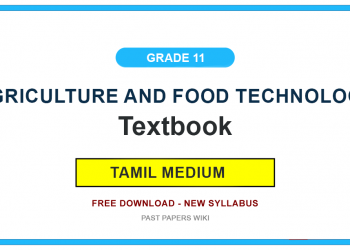Grade 11 Agriculture and Food Technology Textbook PDF (Tamil Medium)