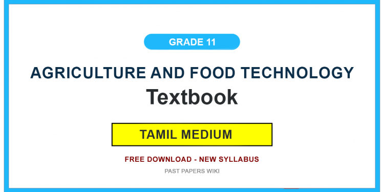 Grade 11 Agriculture and Food Technology Textbook PDF (Tamil Medium)