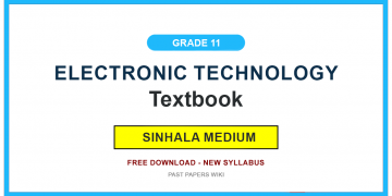 Grade 11 Electronic Technology Textbook PDF (Sinhala Medium)