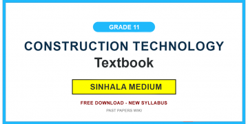 Grade 11 Construction Technology Textbook PDF (Sinhala Medium)