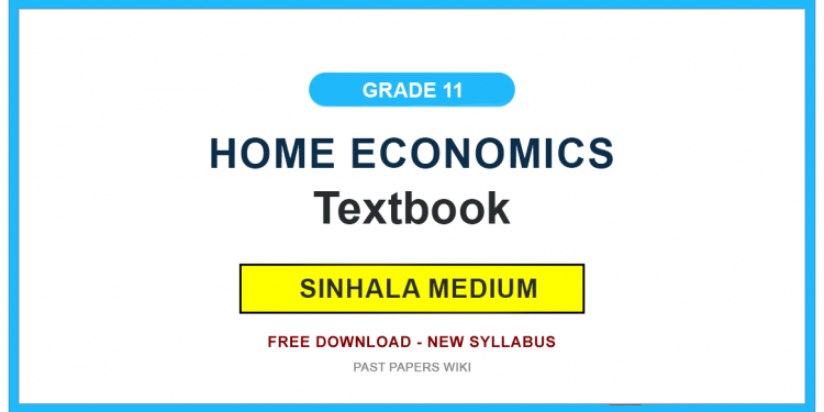 Grade 11 Home Economics Textbook PDF (Sinhala Medium)