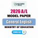 2026 A/L General English Model Paper | Ministry of Education