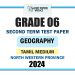 Tamil Medium 2024 Grade 06 Geography 2nd Term Test Paper | North Western Province