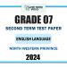 North Western Province 2024 Grade 07 English Language 2nd Term Test Paper