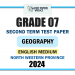 North Western Province 2024 Grade 07 Geography 2nd Term Test Paper | English Medium