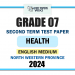 North Western Province 2024 Grade 07 Health 2nd Term Test Paper | English Medium