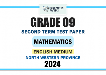 North Western Province 2024 Grade 09 Mathematics 2nd Term Test Paper | English Medium