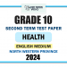 North Western Province 2024 Grade 10 Health 2nd Term Test Paper | English Medium