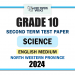 North Western Province 2024 Grade 10 Science 2nd Term Test Paper | English Medium