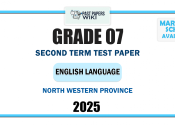 North Western Province 2025 Grade 07 English Language 2nd Term Test Paper