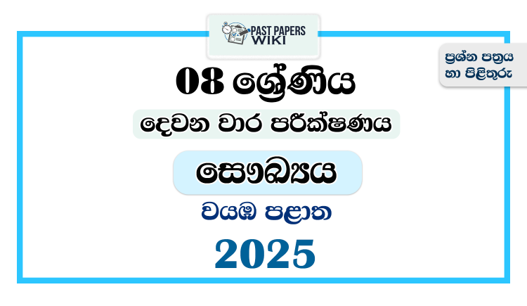 North Western Province 2025 Grade 08 Health 2nd Term Test Paper