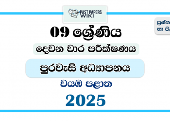 North Western Province 2025 Grade 09 Civic Education 2nd Term Test Paper