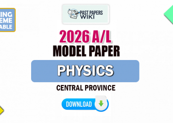 2026 A/L Physics Model Paper(English Medium) | Central Province