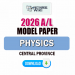 2026 A/L Physics Model Paper(English Medium) | Central Province