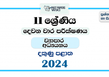 2024 Grade 11 Business Studies 2nd Term Test Paper | Southern Province