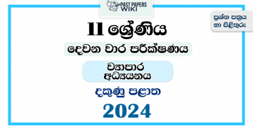 2024 Grade 11 Business Studies 2nd Term Test Paper | Southern Province