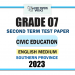 English Medium 2023 Grade 07 Civic Education 2nd Term Test Paper | Southern Province