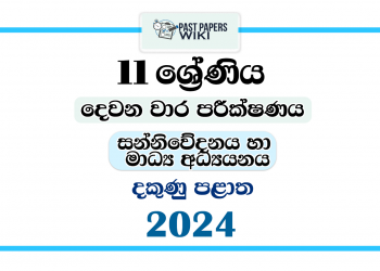 Southern Province 2024 Grade 11 Communication and Media Studies 2nd Term Test Paper