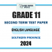2024 Grade 11 English Language 2nd Term Test Paper | Southern Province
