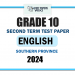 English Medium 2024 Grade 10 English 2nd Term Test Paper | Southern Province
