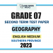 English Medium 2023 Grade 07 Geography 2nd Term Test Paper | Southern Province
