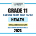 English Medium 2024 Grade 11 Health 2nd Term Test Paper | Southern Province