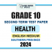 Southern Province 2024 Grade 10 Health 2nd Term Test Paper | English Medium