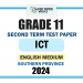 English Medium 2024 Grade 11 ICT 2nd Term Test Paper | Southern Province