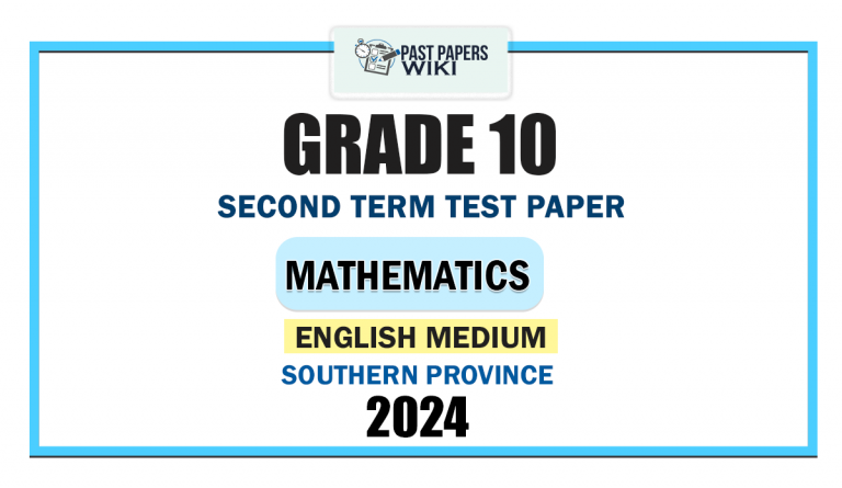 Grade 10 Maths Term Test Papers - Past Papers WiKi
