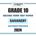 2024 Grade 10 Saivanery 2nd Term Test Paper | Southern Province