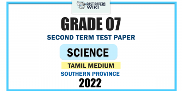 Southern Province 2022 Grade 07 Science 2nd Term Test Paper | Tamil Medium