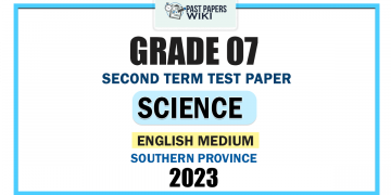 English Medium 2023 Grade 07 Science 2nd Term Test Paper | Southern Province
