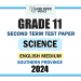 English Medium 2024 Grade 11 Science 2nd Term Test Paper | Southern Province
