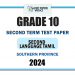 Southern Province 2024 Grade 10 Second Language Tamil 2nd Term Test Paper