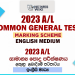 2023 A/L Common General Test Marking Scheme | English Medium